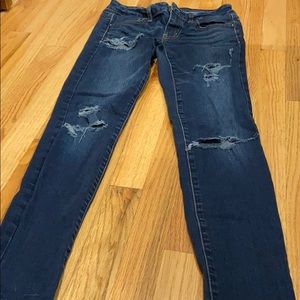 American Eagle ripped jeans Sz 4 Jeggings